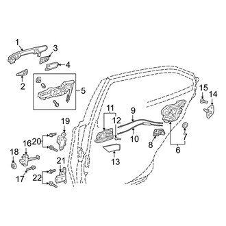 Toyota OE - Rear Door - Lock & Hardware