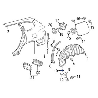 Toyota OE - Mud Flap Clip