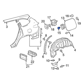 Toyota OE - Rear Fuel Door Spring