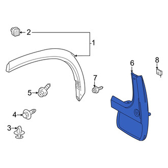 Toyota OE - Rear Left Mud Flap