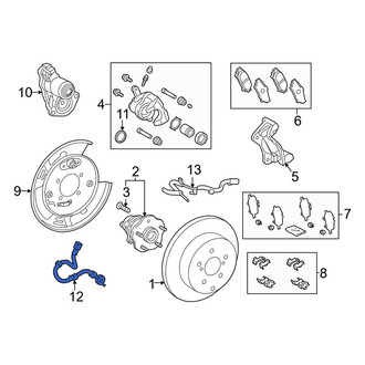 Toyota OE - Rear Left Brake Hydraulic Hose