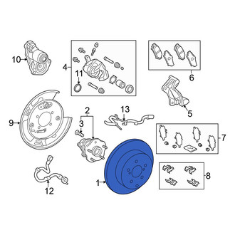 Toyota OE - Rear Disc Brake Rotor