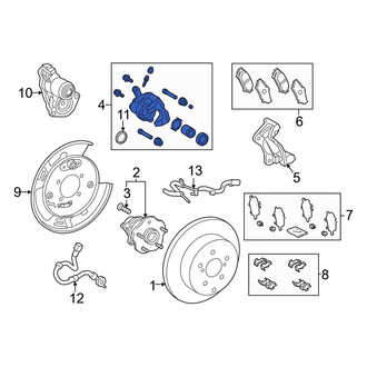 Toyota OE - Rear Left Disc Brake Caliper