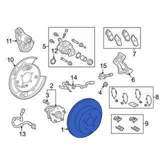 Toyota OE - Rear Disc Brake Rotor