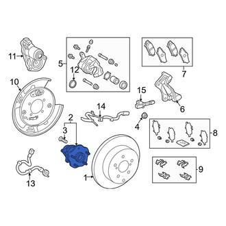 Toyota OE - Rear Wheel Bearing and Hub Assembly