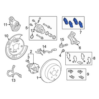 Toyota OE - Rear Disc Brake Pad Set