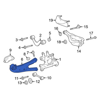Toyota OE - Rear Right Suspension Trailing Arm