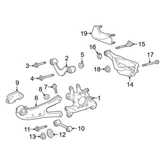 Toyota OE - Rear Suspension - Suspension Components (AWD)