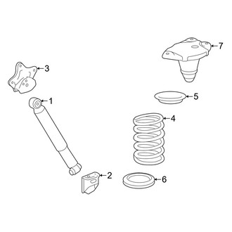 Toyota OE - Rear Suspension - Shocks & Components (AWD)