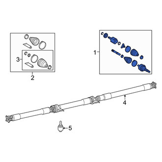 Toyota OE - Front Left CV Axle Assembly