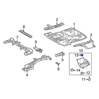 Toyota OE - Floor Pan Splash Shield Spacer