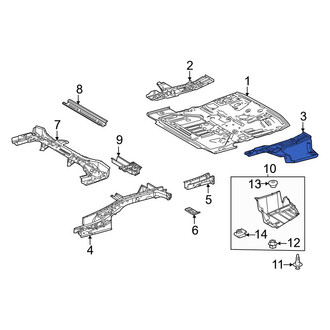 Toyota OE - Rear Left Floor Extension