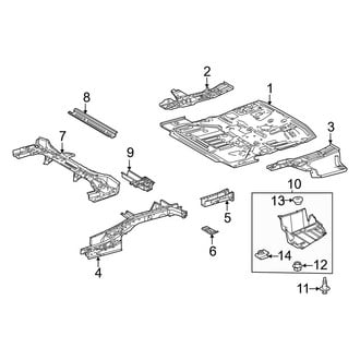 Toyota OE - Rear Body & Floor - Floor & Rails (Hybrid LE / Hybrid Limited / Hybrid Platinum / Hybrid XLE)