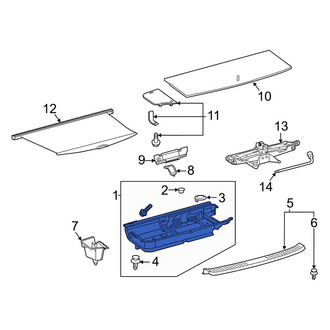 Toyota OE - Rear Center Trunk Floor Storage Box