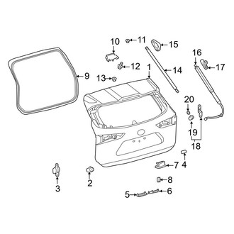 Toyota OE - Lift Gate - Gate & Hardware