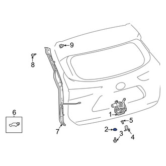 Toyota OE - Liftgate Latch Clip