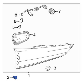 Toyota OE - Back Up Light Assembly Nut