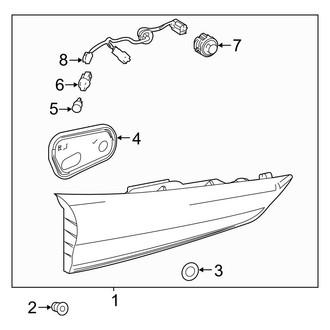 Toyota OE - Rear Lamps - Backup Lamps