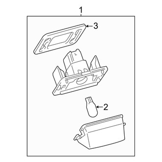Toyota OE - Rear Lamps - License Lamps