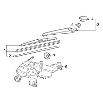 Toyota OE - Lift Gate - Wiper & Washer Components