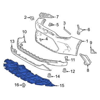 Toyota OE - Front Radiator Support Splash Shield