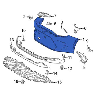 Toyota OE - Front Upper Bumper Cover