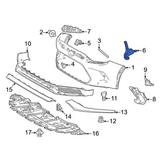 Toyota OE - Front Left Bumper Cover Bracket