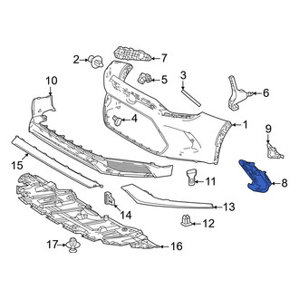 Toyota OE - Front Left Fog Light Trim