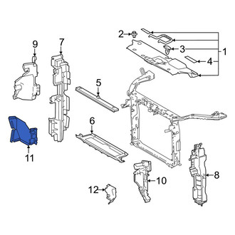 Toyota OE - Front Right Lower Radiator Support Air Deflector