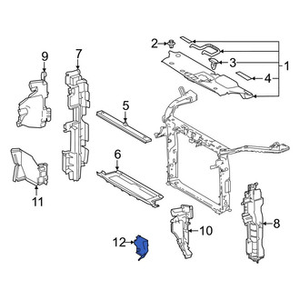 Toyota OE - Front Left Lower Radiator Support Air Deflector