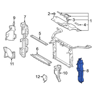 Toyota OE - Front Left Radiator Support Baffle