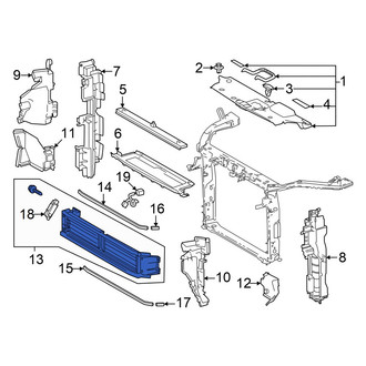 Toyota OE - Front Radiator Shutter Assembly