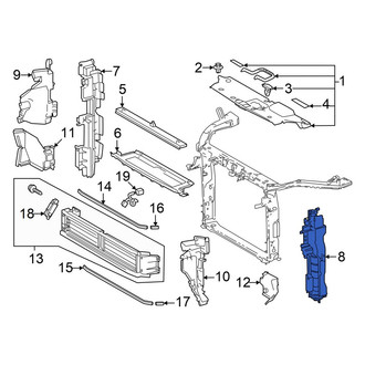 Toyota OE - Front Left Radiator Support Baffle