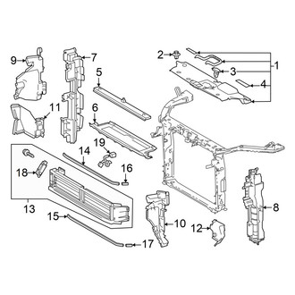 Toyota OE - Radiator Support - Splash Shields (2.5L)