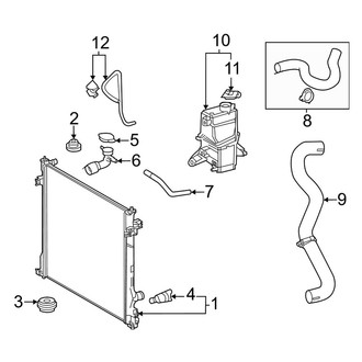 Toyota OE - Cooling - Radiator & Components (2.4L)