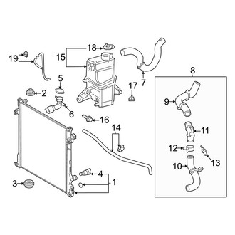 Toyota OE - Cooling - Radiator & Components (2.5L)