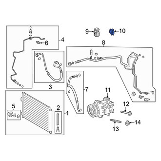 Toyota OE - A/C Refrigerant Line Clamp