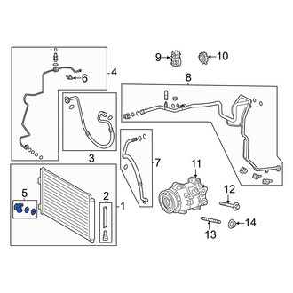 Toyota OE - A/C Refrigerant Line Clamp