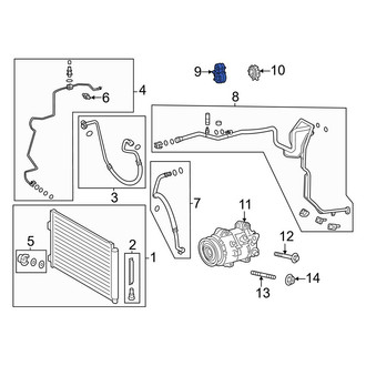 Toyota OE - A/C Refrigerant Line Clamp