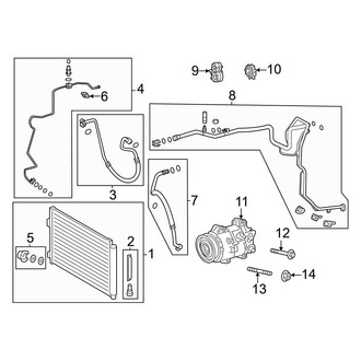 Toyota OE - Air Conditioner & Heater - Condenser, Compressor & Lines