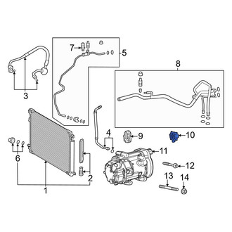 Toyota OE - A/C Refrigerant Line Clamp