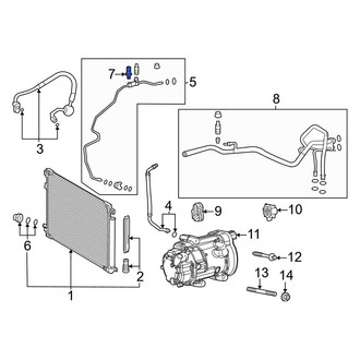 Toyota OE - A/C Refrigerant Pressure Sensor
