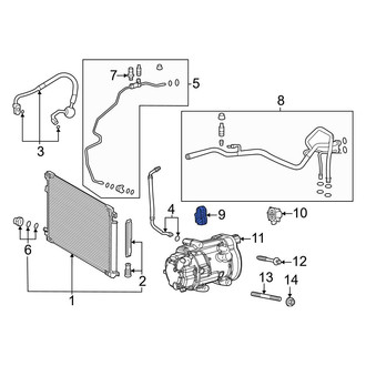 Toyota OE - A/C Refrigerant Line Clamp