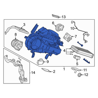 Toyota OE - Rear HVAC Unit Case Assembly