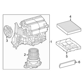 Toyota OE - Air Conditioner & Heater - Blower Motor & Fan