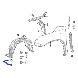 Toyota OE - Front Right Fender Liner Extension