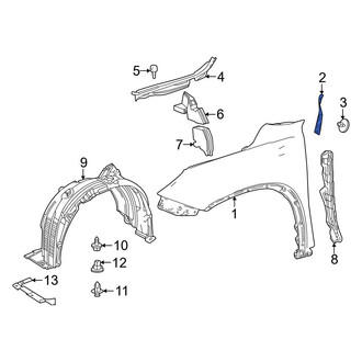 Toyota OE - Left Fender Seal
