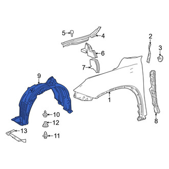 Toyota OE - Front Left Fender Splash Shield