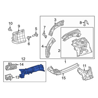 Toyota OE - Front Left Frame Side Member Assembly
