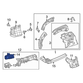 Toyota OE - Front Left Frame Side Member